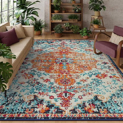 Lahome Area Rugs 9x12 Living Room Rug, Large Boho 9 x 12 Area Rugs by Lahome