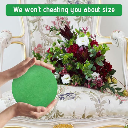 Max Shape 6Pcs Floral Foam Round Blocks, Large Wet and Dry Green Foam - Image 4