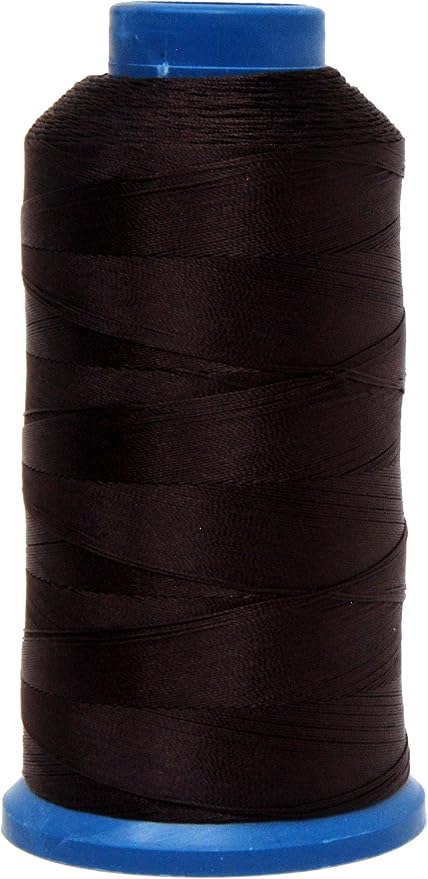 Mandala Crafts Bonded Nylon Thread Dark Brown Heavy Duty Sewing Threads by MandalaCrafts