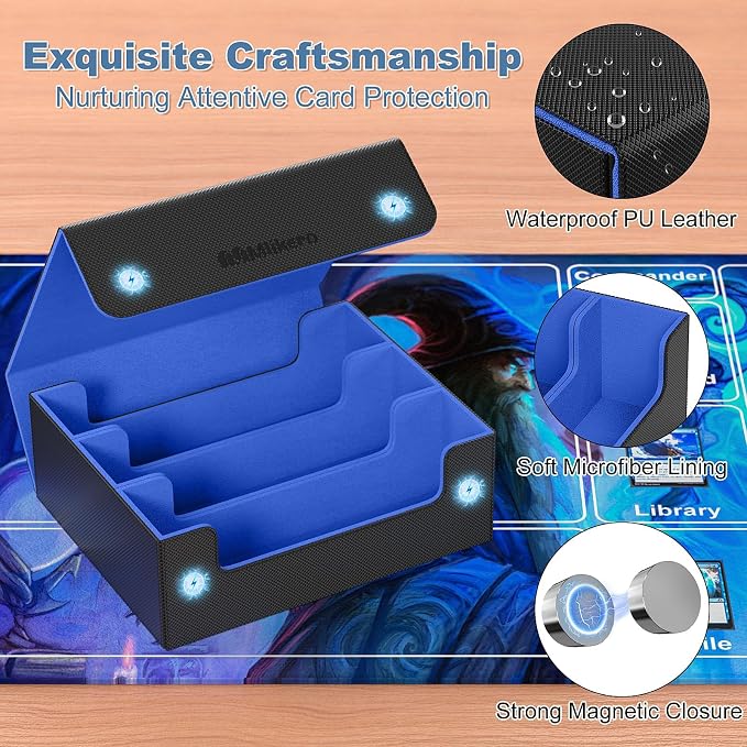 Mlikero Card Deck Case, 1800+ Trading Card Storage Box - Image 4