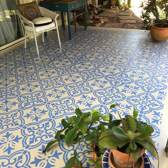 Reusable Tile Stencil 12inch Wall Stencils - Image 9