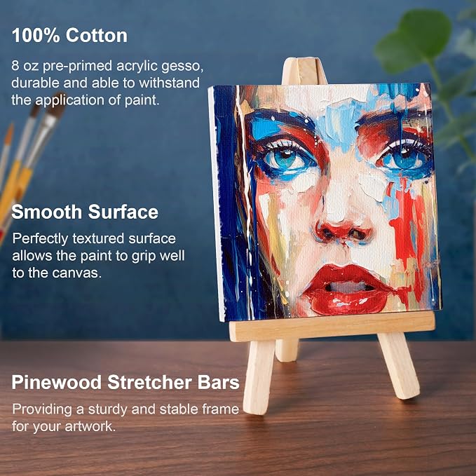 AUREUO Mini Canvas and Easel Set - Image 3