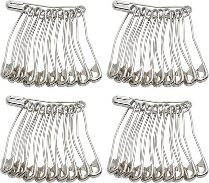 120Pcs Curved Safety Pins Size 4, 2-1/4 inch / 57mm Quilting Basting Pins - Image 2