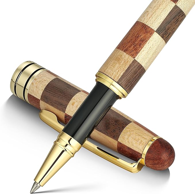 BEILUNER Luxury Wood Ballpoint Pen Writing Set, Chess Style by BEILUNER