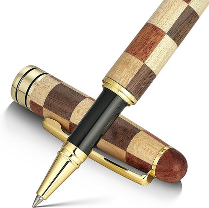 BEILUNER Luxury Wood Ballpoint Pen Writing Set, Chess Style by BEILUNER