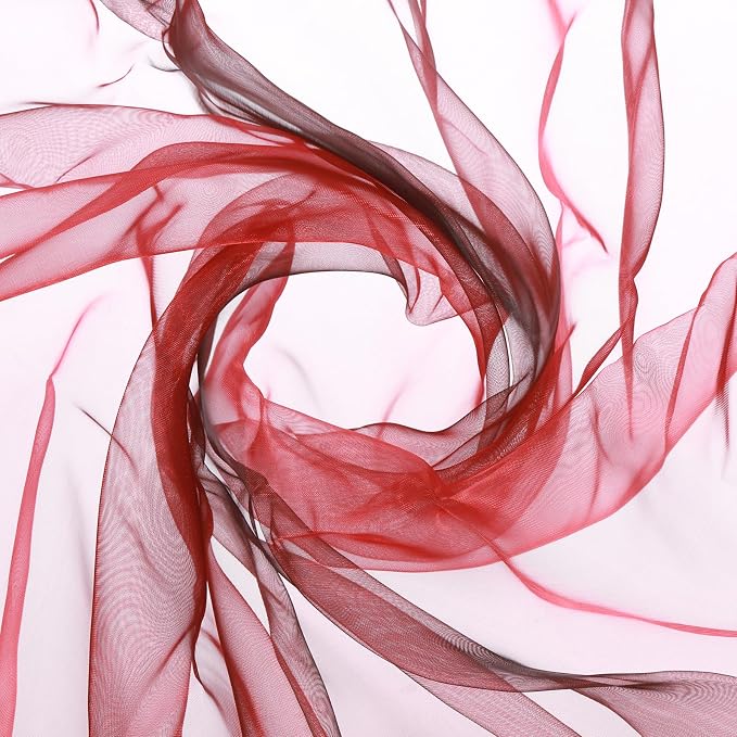 MECCANIXITY Iridescent Sheer Organza Fabric, 10 Yards x 59 Inches Solid by MECCANIXITY