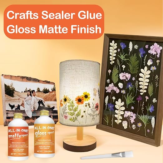 Crafts Sealer Gloss Matte Finish, 200ml+200ml All in One Craft Glue, and Finish - Image 9