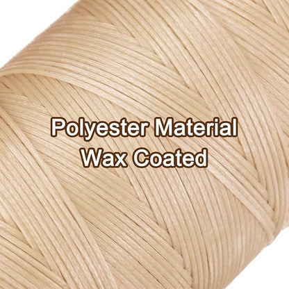 uxcell 150D 0.8mm Flat Waxed Thread 284 Yards Polyester Leather Sewing Waxed - Image 4