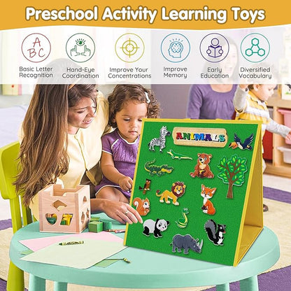 Foldable Felt Board for Toddlers Flannel Board Stories for Preschool Early - Image 2