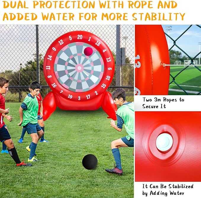 6Ft Tall Giant Kick Darts Games Inflatable Giant Kick Darts Games, Jumbo - Image 2