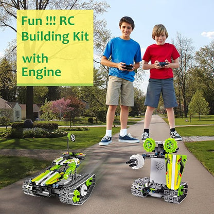 BIRANCO. Remote Control Tracked 3in1 Stunt Racer Building Kit - Image 3