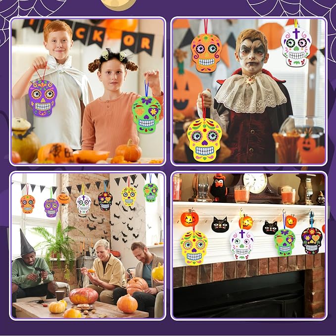 Fennoral 12 Pack Day of The Dead Craft Kits - Image 6
