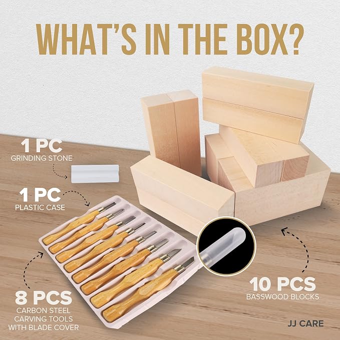 JJ CARE Wood Carving Kit - Image 3