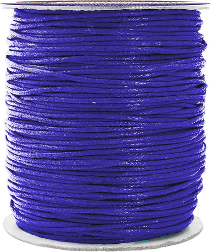 Mandala Crafts 1.5mm 109 Yards Indigo Cotton Waxed Cord by MandalaCrafts