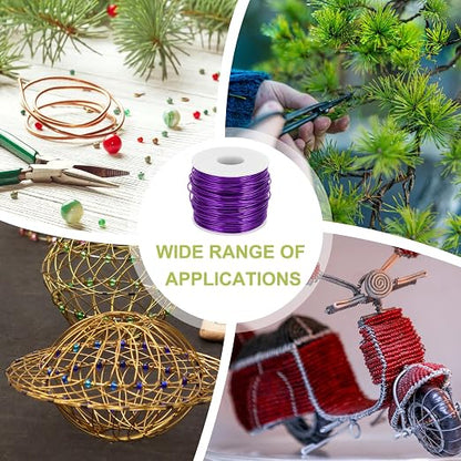MECCANIXITY 15 Gauge Anodized Aluminum Craft Wire Bendable Bonsai Training Wire - Image 6