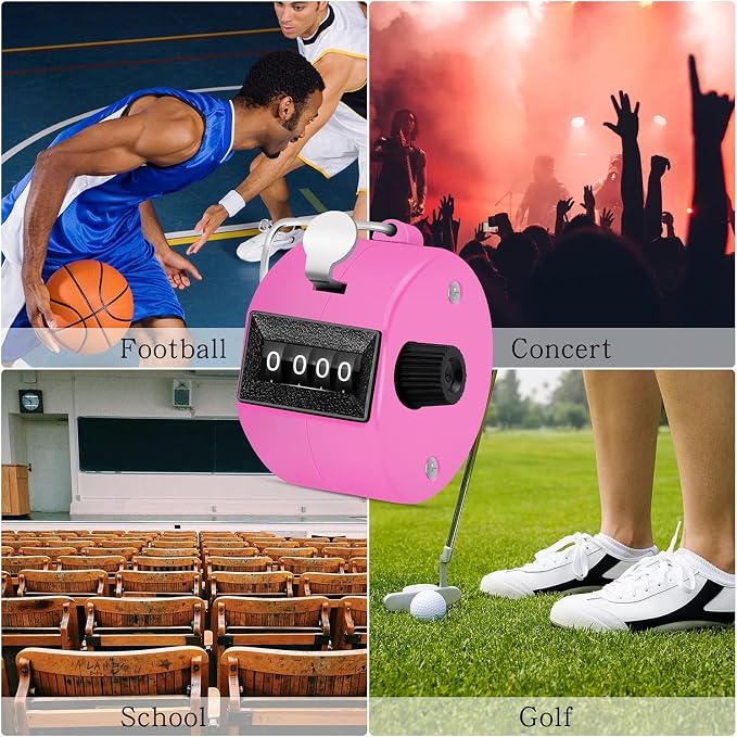 12 Pcs Hand Tally Counter 4-Digit Lap Counter Clicker, Manual Mechanical - Image 6