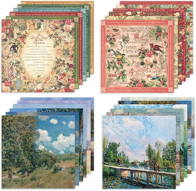 48 Sheets 24 Designs Scrapbook Paper Pad, Scrapbooking DIY Decorative - Image 5