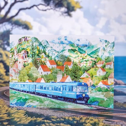 Train Scenery Washi Tape Set – 6 Rolls Travel & Nature Inspired - Image 5