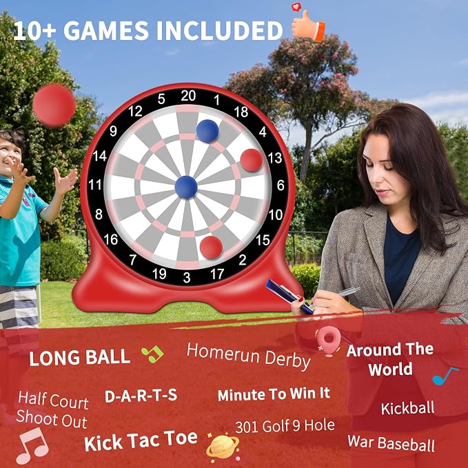 Giant Inflatable Dart Board, 6.5FT Outdoor Games - Image 3