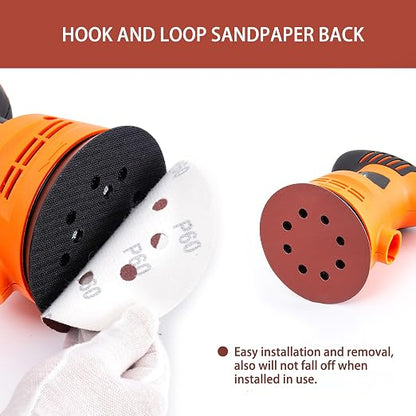 150pcs Sanding Discs Set, 5-Inch 8-Hole Sandpaper, Including 60, 600 Grit - Image 4