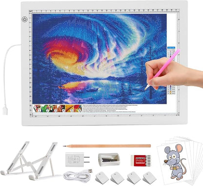 A4 LED Light Box for Tracing, elice Artist Drawing Lightbox Light Table Light by ELICE