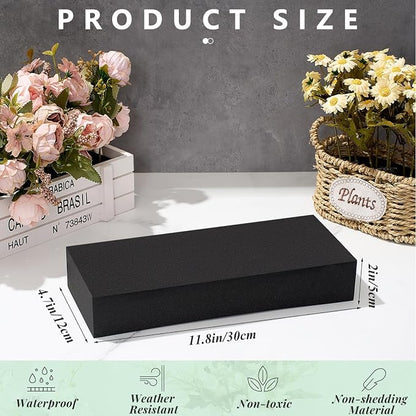 Lallisa 4 Pcs Reusable Floral Foam Blocks Water Weather Resistant Dry Floral - Image 2
