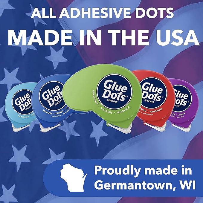 Glue Dots, Craft Dots Dot N' Go Dispenser, Double-Sided, .38 Inch, 200 Dots - Image 8