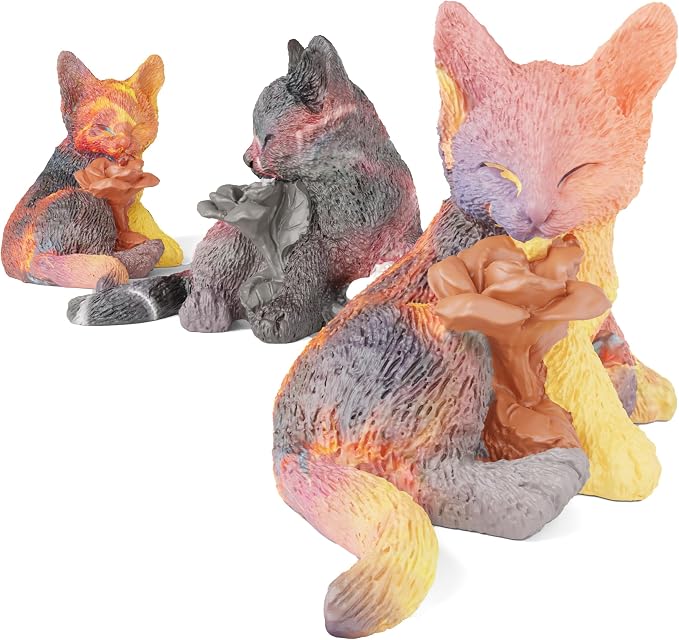Rose Cat Candle Animal Resin Casting Soap Making Molds Silicone - Image 2