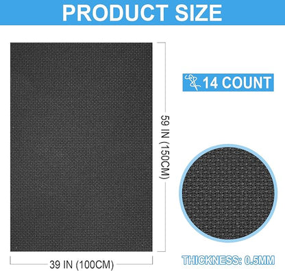 Cross Stitch Fabric 14 Count Aida Cloth 59 x 39 Inch Large Size Classic Reserve - Image 2