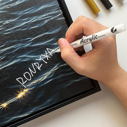 White, Permanent Acrylic Ink for Rock, Pens for DIY Crafts, Art & Fine Detailing - Image 6