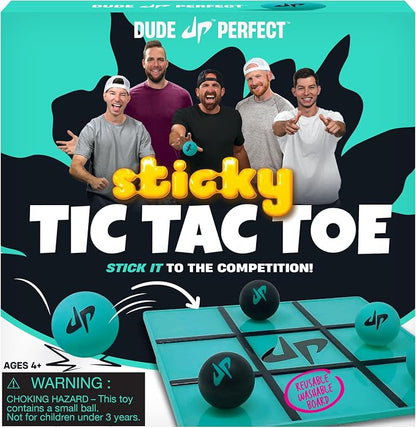 Dude Perfect Sticky Tic Tac Toe, Kids Tabletop Activity, by DudePerfect