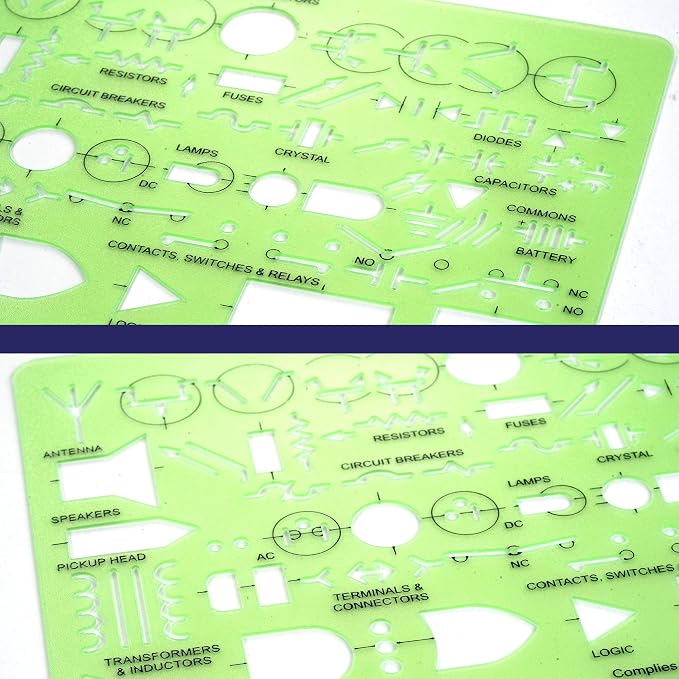 Pacific Arc Template: Electrical Graphic Symbols, 117 Openings 5" x 7" - Image 4