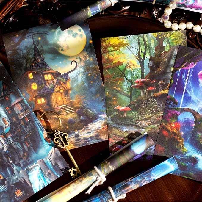 Fantasy Territory Scrapbook Paper Set, Scrapbooking, DIY Projects, and Art - Image 6