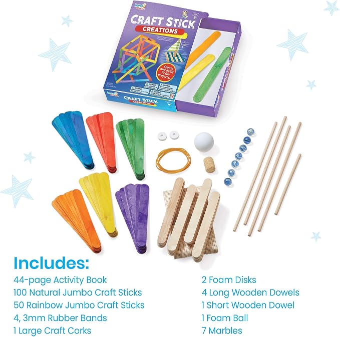 Learning Resources Craft Stick Creations 10 Science Experiments, Activity Book - Image 3