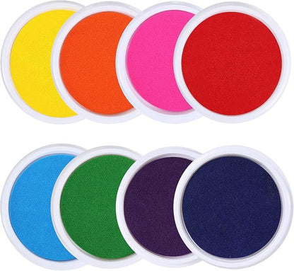 MoloTAR 8 Colors Rainbow Washable Large Ink Pads by MoloTAR