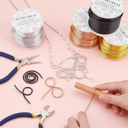 BENECREAT 10 Gauge Jewelry Craft Aluminum Wire 80 Feet Bendable Metal Sculpting - Image 5