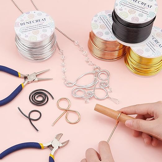 BENECREAT 10 Gauge Jewelry Craft Aluminum Wire 80 Feet Bendable Metal Sculpting - Image 4