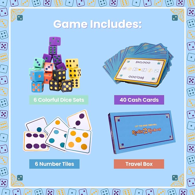 Award-Winning Board Game for Families – Rolls 2 Riches | Fast-Paced Dice - Image 2