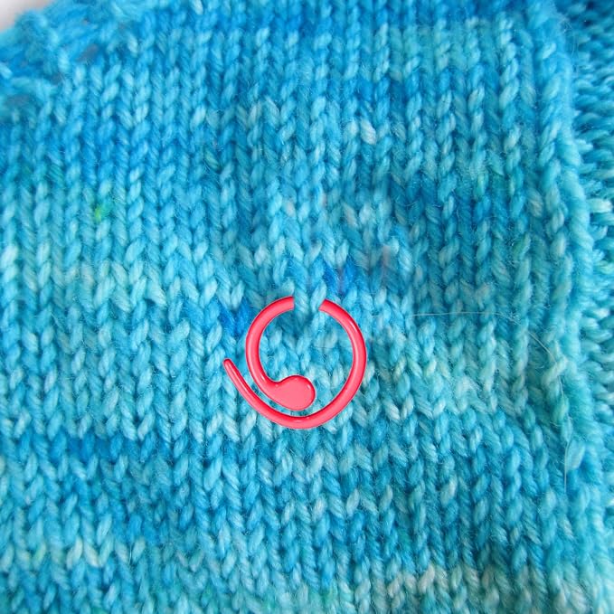 60PCS Metal Stitch Markers, Crochet Knitting Stitch Markers Yarn Row Stitch - Image 5