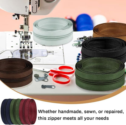 DOITEM 22.2 Yards/ 20 m 10 Pieces Assorted Colors #5 Nylon Coil Zippers - Image 5