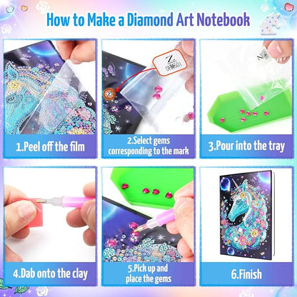 Unicorn Gifts for Girls 5 7 8 9 Year Old, Craft Kits for Kids Age 6 8 10 12 - Image 3