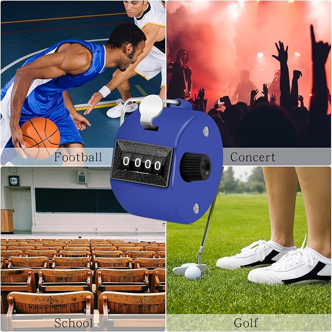 12 Pcs Hand Tally Counter 4-Digit Lap Counter Clicker, Manual Mechanical - Image 5