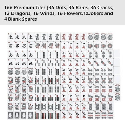 ZGME American Mahjong Set, 166 White Tiles - Image 9