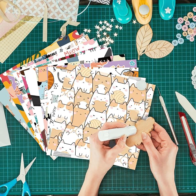 24 Sheets 12 Designs Scrapbook Paper Pad, Christmas Scrapbooking DIY Decorative - Image 8