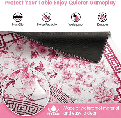 Mahjong Mat for Table 33x33 Inch, Noise-Reducing American Mahjong Mat, Mahjong - Image 4