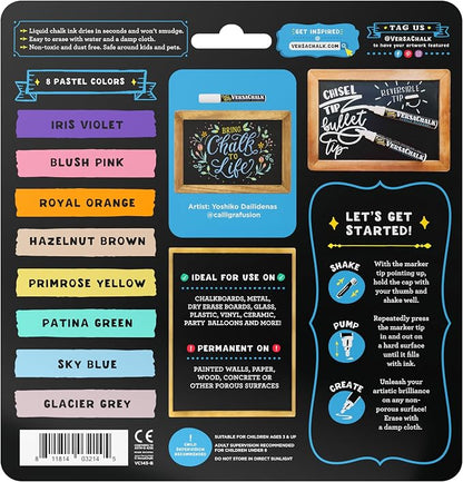 VersaChalk Pastel Liquid Chalk Markers - Image 2