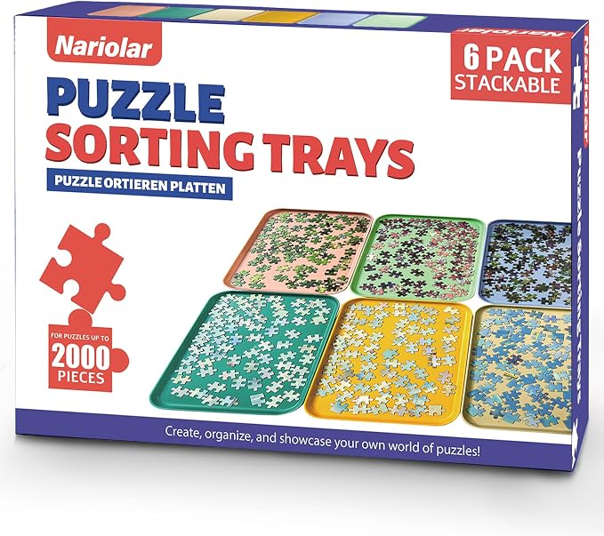 12" x 8.7" Puzzle Sorting Trays by Nariolar