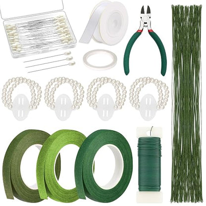 PAXCOO Floral Tape and Floral Wire Arrangement Tool Kit by PAXCOO