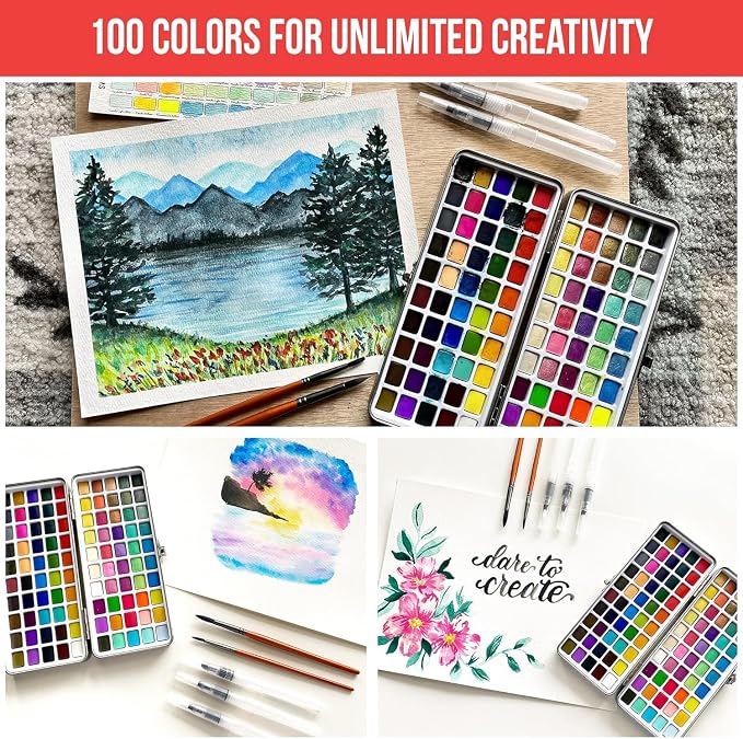 Premium Watercolor Paint Set Bundle - Image 3