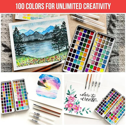 Premium Watercolor Paint Set Bundle - Image 3